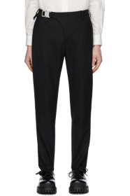 1017 ALYX 9SM - Black Wool Stirrup Suit Trousers