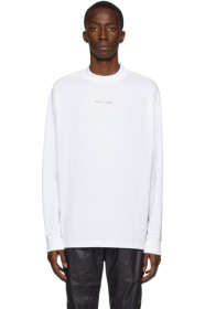 1017 ALYX 9SM - White Logo Long Sleeve T-Shirt