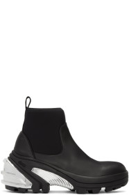 1017 ALYX 9SM - Black & Silver Rubber Boots