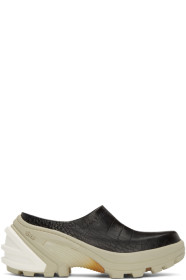 1017 ALYX 9SM - Black Croc Leather Clogs