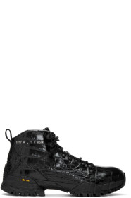 1017 ALYX 9SM - Black Croc Hiking Boots