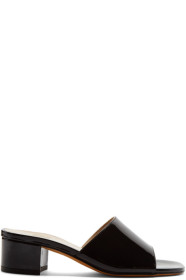 Maryam Nassir Zadeh - Black Patent Agatha Slides