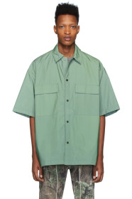 Fear of God - グリーン ナイロン オーバーサイズ シャツ
