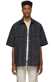Fear of God - ブラック & ネイビー オーバーサイズ ナイロン シャツ