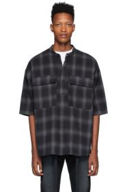 Fear of God - ブラック & グレー プレイド シャツ