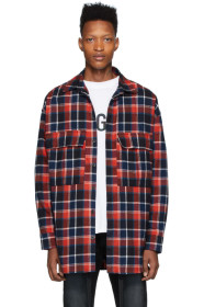 Fear of God - ネイビー & レッド プレイド シャツ