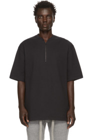 Fear of God - ブラック ハーフジップ ヘンリー T シャツ