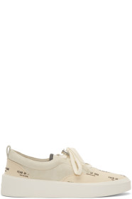 Fear of God - Baskets lacées grises et blanc cassé 101 Print