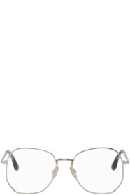 Victoria Beckham - Silver Oversized Angular Glasses