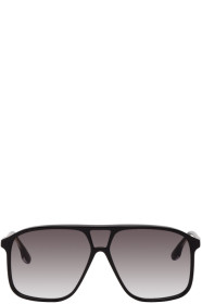 Victoria Beckham - Black Flap Top Aviator Sunglasses