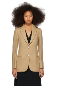 Victoria Beckham - Beige Single-Breasted Jacket