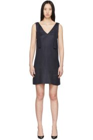 Victoria Victoria Beckham - 海军蓝 Shoulder Tie 连衣裙