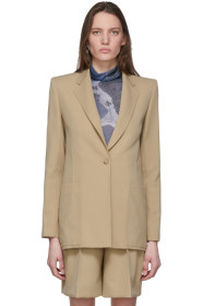 Victoria Victoria Beckham - Beige Oversized Blazer