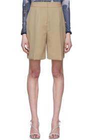 Victoria Victoria Beckham - Beige Tailored Shorts