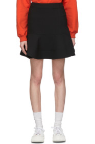 Victoria Victoria Beckham - Black Peplum Hem Miniskirt