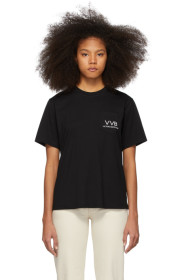 Victoria Victoria Beckham - T-shirt à logo et poche noir