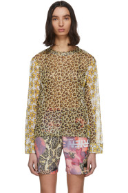 Perks and Mini - Beige & White Kissing Frogs Long Sleeve T-Shirt