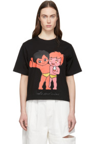 Perks and Mini - SSENSE Exclusive Black More Fun With Friends T-Shirt