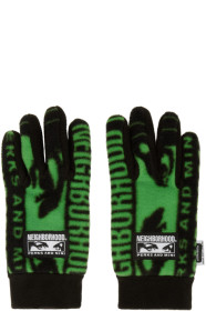 Perks and Mini - Black & Green Neighborhood Edition Fleece Gloves