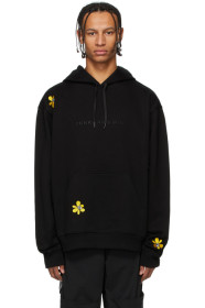 Perks and Mini - SSENSE 限定 ブラック エンブロイダリー フーディ