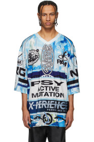 Perks and Mini - 蓝色 Planet Hockey 大廓形 T 恤