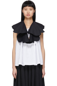 Tricot Comme des Garçons - Navy Ruffled Vest