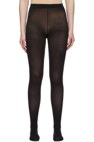 Tricot Comme des Garçons - Collant en nylon noir