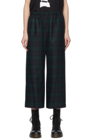 Tricot Comme des Garçons - Navy & Green Tartan Trousers