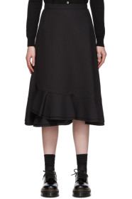 Tricot Comme des Garçons - Black Ruffle Haim Skirt
