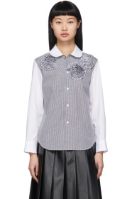 Tricot Comme des Garçons - White Flower Shirt