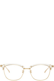 Bottega Veneta - Gold & Transparent Metal Glasses