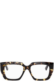 Bottega Veneta - Tortoiseshell Angular Glasses