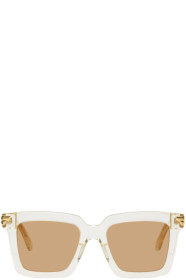 Bottega Veneta - Beige Square Sunglasses
