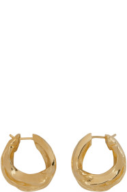 Bottega Veneta - Gold Sterling Mini Hoop Earrings