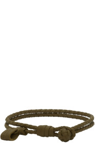 Bottega Veneta - Green Braided Bracelet