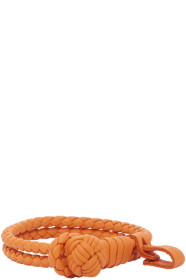 Bottega Veneta - Orange Slim Double Intrecciato Bracelet
