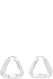 Bottega Veneta - Silver Triangle Earrings