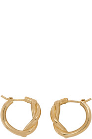 Bottega Veneta - Gold & Silver Bi-Color Knot Earrings