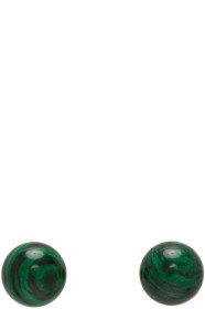 Bottega Veneta - Green Stone Earrings