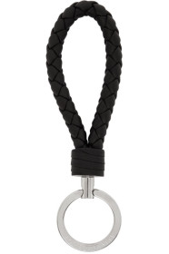 Bottega Veneta - Porte-clés noir Intrecciato Loop