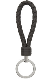 Bottega Veneta - Grey Intrecciato Keychain