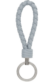 Bottega Veneta - Blue Intrecciato Keychain