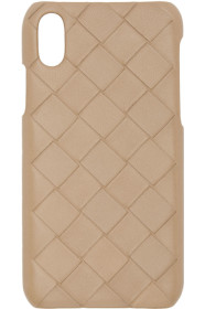 Bottega Veneta - Beige Intrecciato iPhone XS Case