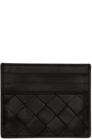 Bottega Veneta - ブラック イントレチャート カード ホルダー
