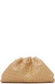 Bottega Veneta - Beige Intrecciato 'The Pouch' Clutch
