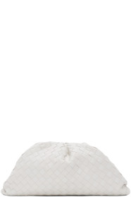 Bottega Veneta - White 'The Pouch' Clutch