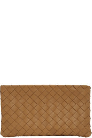 Bottega Veneta - Tan Small Intrecciato Pouch