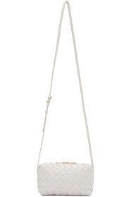 Bottega Veneta - White Mini Zipped Bag