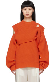 Bottega Veneta - Orange Intrecciato Sweater