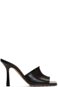 Bottega Veneta - Black Band Heeled Mules